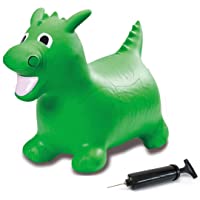 Jamara 460316 - Dragon verde animal saltarín con bomba - Orejas como soporte